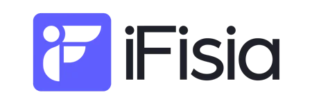 Logo versión negro de ifisia, software de gestión para clínica de fisioterapia